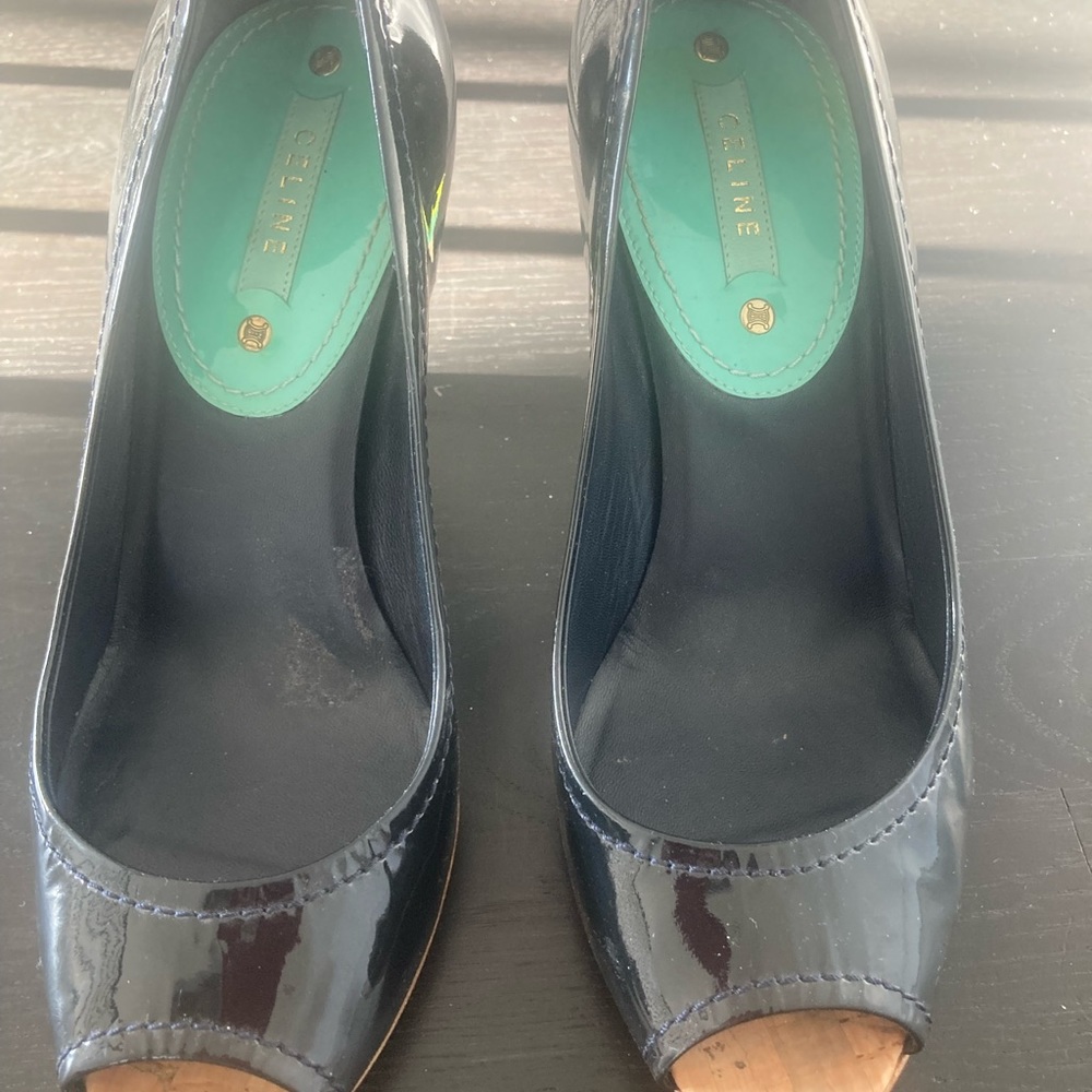 Celine 3” heel summer slip on heel - Picture 2 of 3